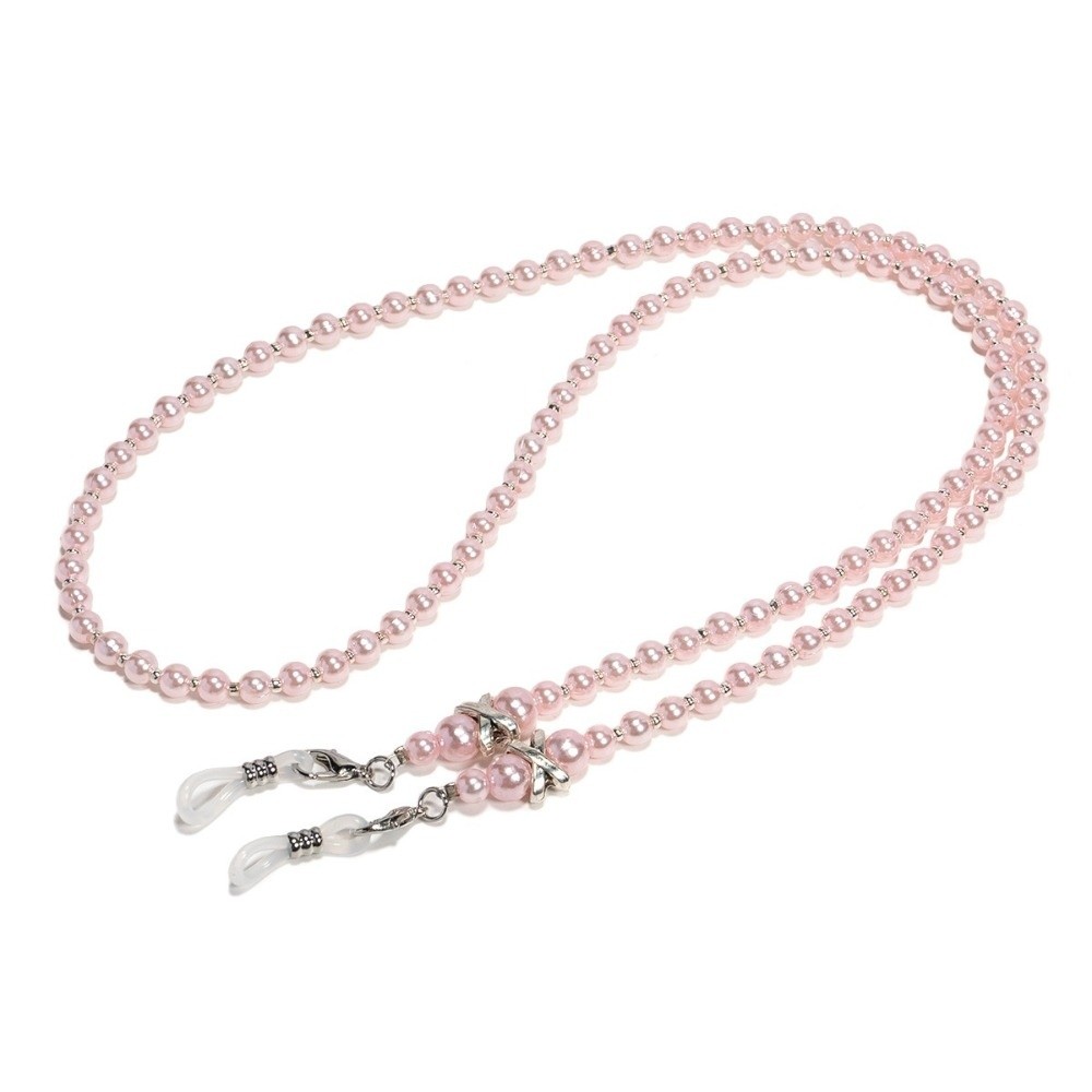 Sunglass Retainer Cord - Brillenketting met kralen, anti-val, imitatieparel, parel,